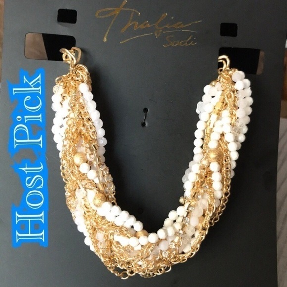 ✅3X Host Pick✅ White Torsade Tower Necklace - Picture 1 of 6